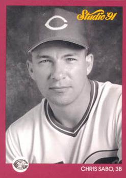 #170 Chris Sabo - Cincinnati Reds - 1991 Studio Baseball