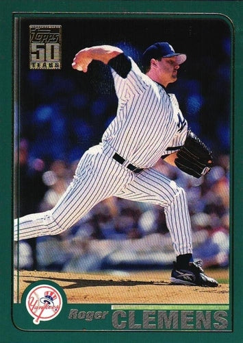 #170 Roger Clemens - New York Yankees - 2001 Topps Baseball
