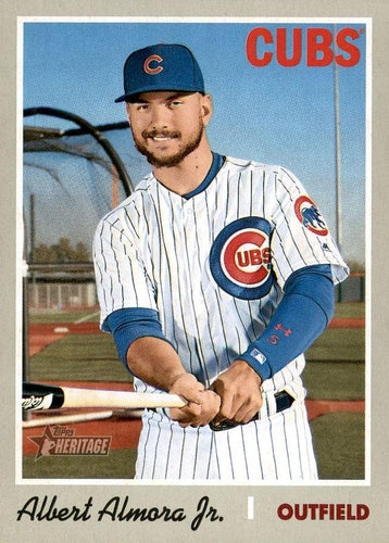 #170 Albert Almora Jr. - Tampa Bay Rays - 2019 Topps Heritage Baseball
