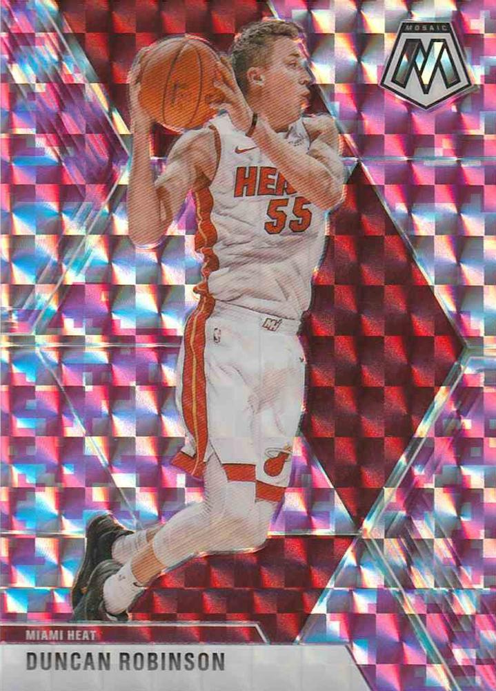 #170 Duncan Robinson - Miami Heat - 2019-20 Panini Mosaic - Camo Pink Basketball