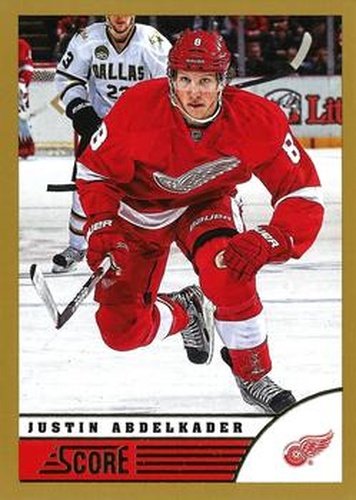 #170 Justin Abdelkader - Detroit Red Wings - 2013-14 Score - Gold Hockey