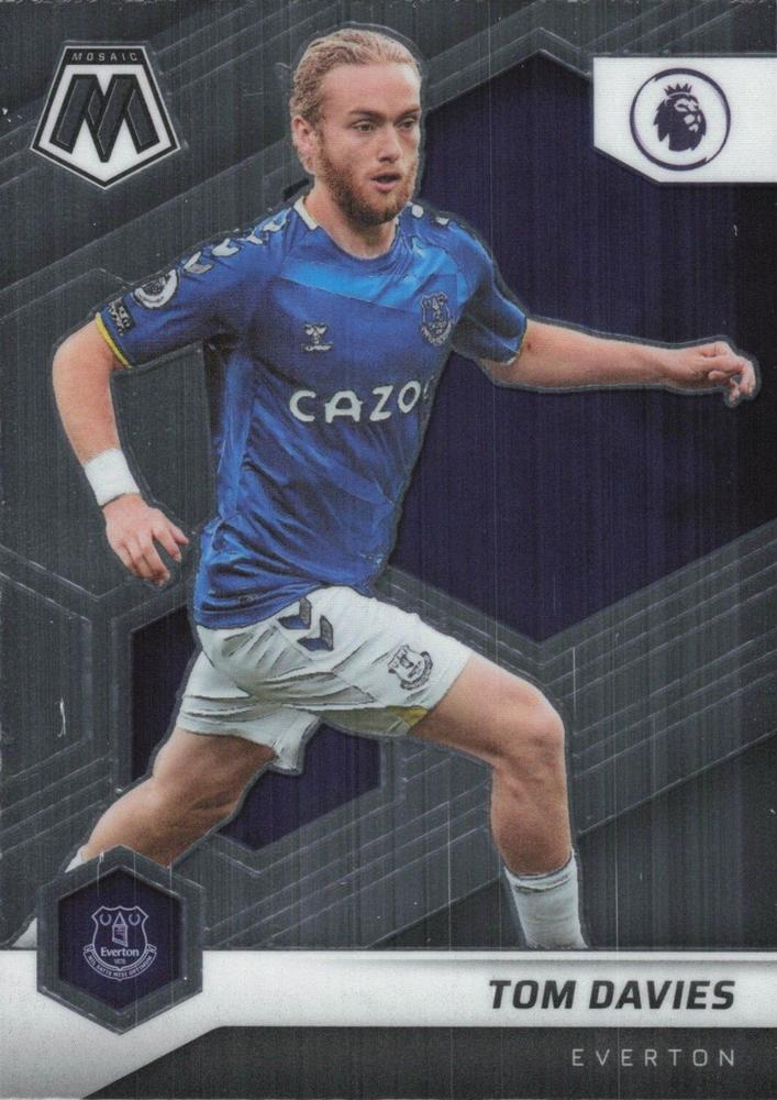 #170 Tom Davies - Everton - 2021-22 Panini Mosaic Premier League Soccer