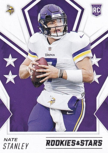 #170 Nate Stanley - Minnesota Vikings - 2020 Panini Rookies & Stars Football
