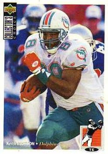 #171 Keith Jackson - Miami Dolphins - 1994 Collector's Choice Football