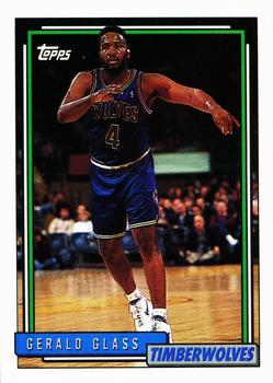 #171 Gerald Glass - Minnesota Timberwolves - 1992-93 Topps Basketball