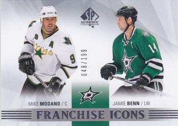 #171 Mike Modano / Jamie Benn - Dallas Stars - 2015-16 SP Authentic Hockey