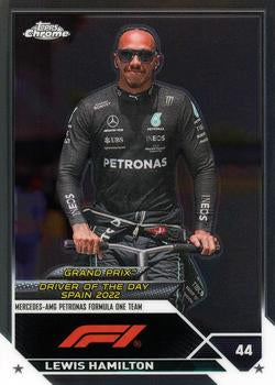 #171 Lewis Hamilton - Mercedes-AMG Petronas Formula One Team - 2023 Topps Chrome Formula 1 Racing