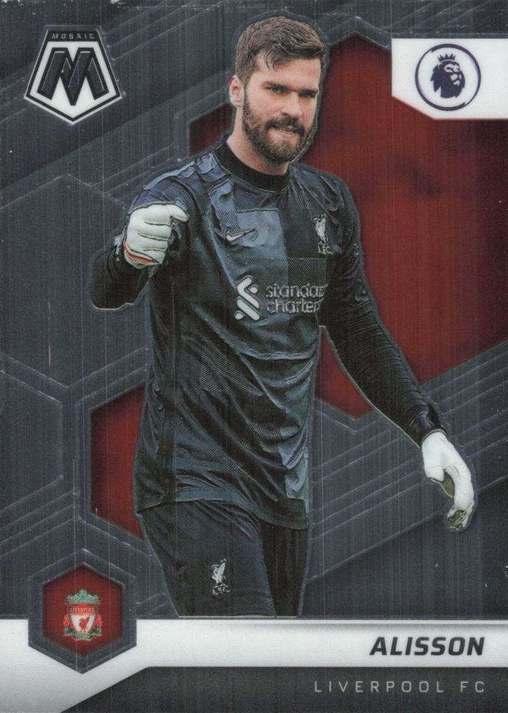 #171 Alisson - Liverpool - 2021-22 Panini Mosaic Premier League Soccer