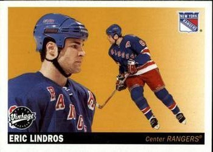 #171 Eric Lindros - New York Rangers - 2002-03 Upper Deck Vintage Hockey