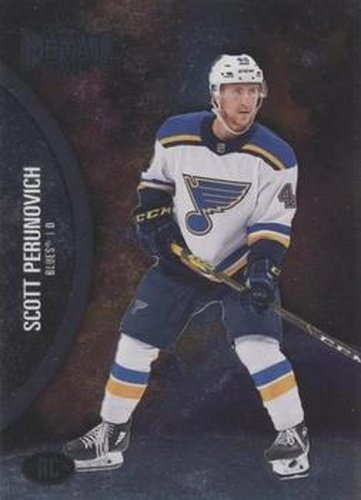 #171 Scott Perunovich - St. Louis Blues - 2021-22 Skybox Metal Universe Hockey