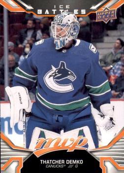 #171 Thatcher Demko - Vancouver Canucks - 2022-23 Upper Deck MVP - Ice Battles Hockey