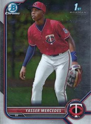 #BCP-171 Yasser Mercedes FBC - Minnesota Twins - 2022 Bowman - Chrome Prospects Baseball