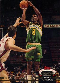 #171 Eddie Johnson - Seattle SuperSonics - 1992-93 Stadium Club Basketball