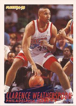 #172 Clarence Weatherspoon - Philadelphia 76ers - 1994-95 Fleer Basketball