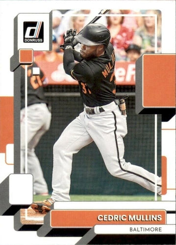 #172 Cedric Mullins - Baltimore Orioles - 2022 Donruss Baseball