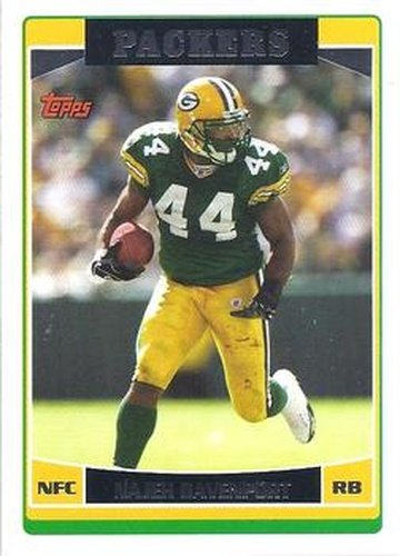 #172 Najeh Davenport - Green Bay Packers - 2006 Topps Football