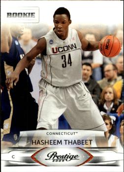 #172 Hasheem Thabeet - Connecticut Huskies - 2009-10 Panini Prestige Basketball