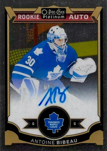 #172 Antoine Bibeau - Toronto Maple Leafs - 2015-16 O-Pee-Chee Platinum Hockey