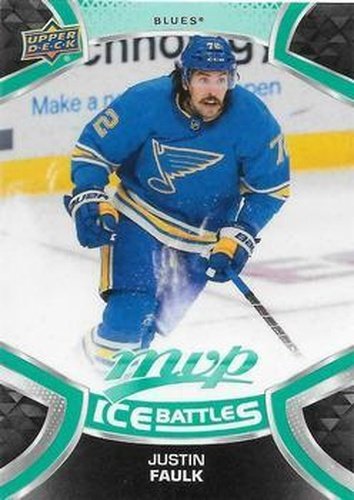 #172 Justin Faulk - St. Louis Blues - 2021-22 Upper Deck MVP - Ice Battles Hockey