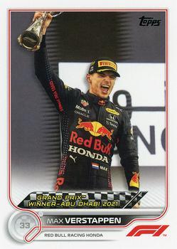 #172 Max Verstappen - Red Bull Racing Honda - 2022 Topps Formula 1 Racing