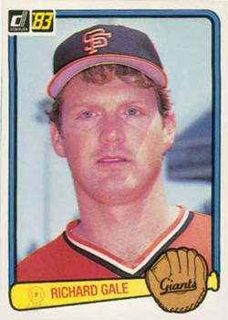 #172 Richard Gale - San Francisco Giants - 1983 Donruss Baseball