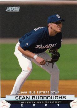 #172 Sean Burroughs - San Diego Padres - 2001 Stadium Club Baseball