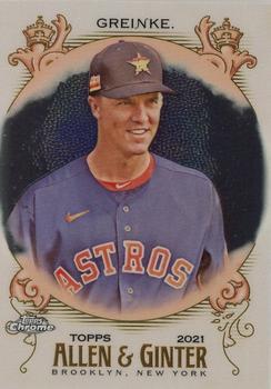 #172 Zack Greinke - Houston Astros - 2021 Topps Allen & Ginter Chrome Baseball