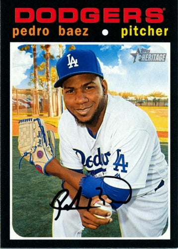#172 Pedro Baez - Los Angeles Dodgers - 2020 Topps Heritage Baseball