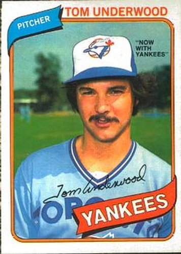 #172 Tom Underwood - New York Yankees - 1980 O-Pee-Chee Baseball