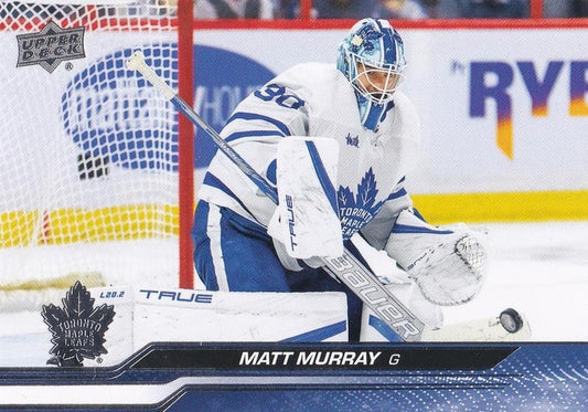 #172 Matt Murray - Toronto Maple Leafs - 2023-24 Upper Deck Hockey