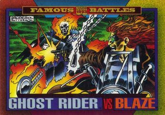 #172 Ghost Rider / Blaze - 1993 SkyBox Marvel Universe