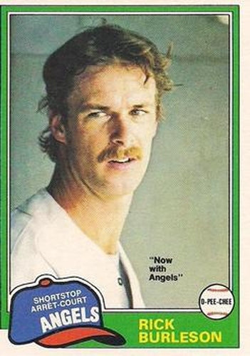 #172 Rick Burleson - California Angels - 1981 O-Pee-Chee - Gray Back Baseball