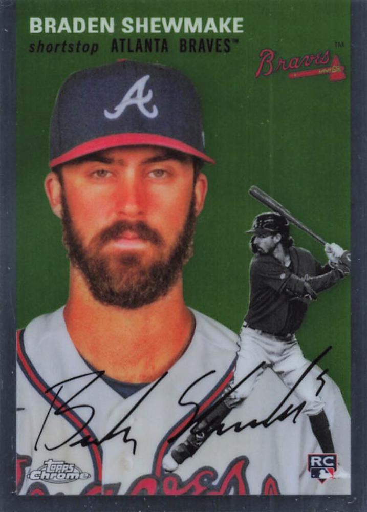 #173 Braden Shewmake - Atlanta Braves - 2023 Topps Chrome Platinum Anniversary Baseball