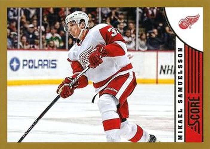 #173 Mikael Samuelsson - Detroit Red Wings - 2013-14 Score - Gold Hockey