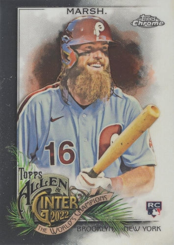 #173 Brandon Marsh - Philadelphia Phillies - 2022 Topps Allen & Ginter Chrome Baseball