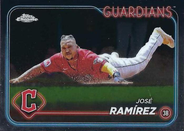 #173 José Ramírez - Cleveland Guardians - 2024 Topps Chrome Baseball