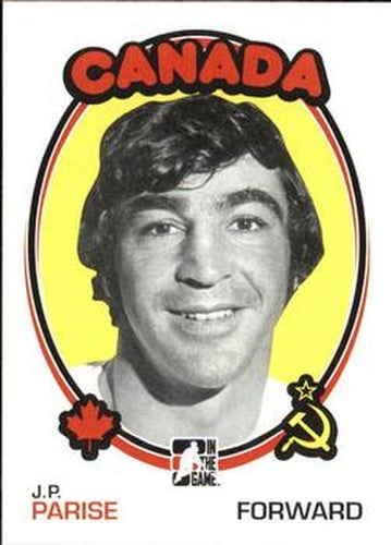 #173 J.P. Parise - Canada - 2009-10 In The Game 1972 The Year In Hockey