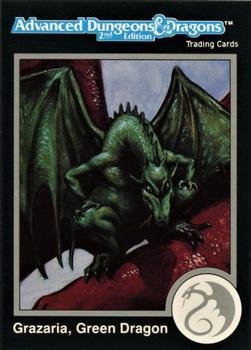 #173 Grazaria, Green Dragon - 1991 TSR Advanced Dungeons & Dragons - Silver