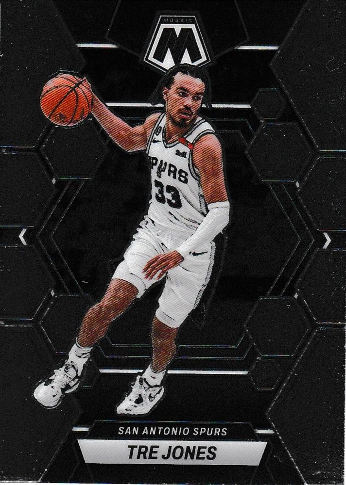 #173 Tre Jones - San Antonio Spurs - 2022-23 Panini Mosaic Basketball