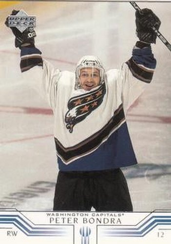 #173 Peter Bondra - Washington Capitals - 2001-02 Upper Deck Hockey