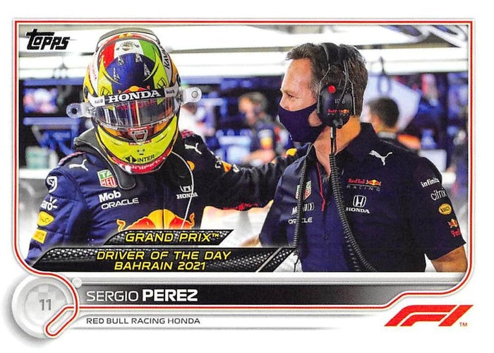 #173 Sergio Perez - Red Bull Racing Honda - 2022 Topps Formula 1 Racing