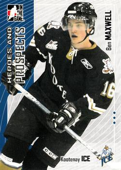 #173 Ben Maxwell - Kootenay Ice - 2005-06 In The Game Heroes and Prospects Hockey