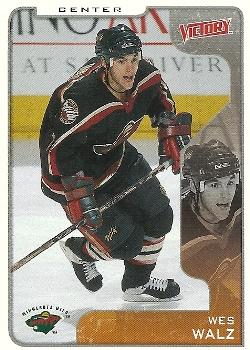 #173 Wes Walz - Minnesota Wild - 2001-02 Upper Deck Victory Hockey