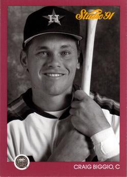 #173 Craig Biggio - Houston Astros - 1991 Studio Baseball