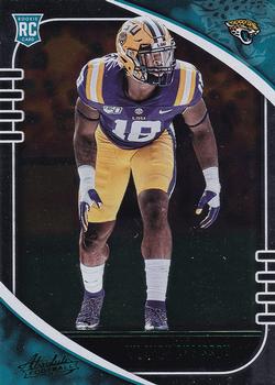 #173 K'Lavon Chaisson - Jacksonville Jaguars - 2020 Panini Absolute - Green Football