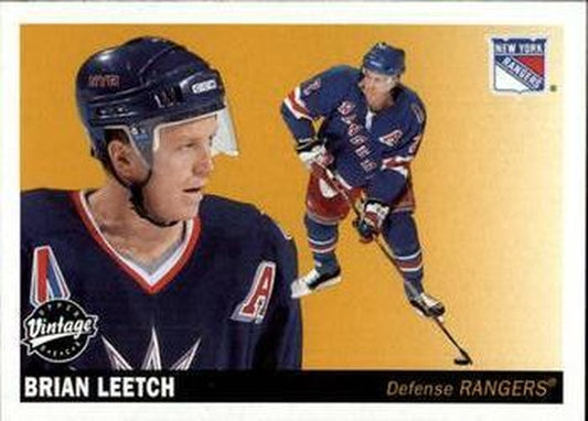 #173 Brian Leetch - New York Rangers - 2002-03 Upper Deck Vintage Hockey