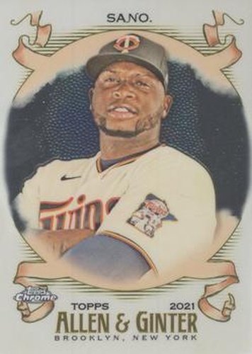 #173 Miguel Sano - Minnesota Twins - 2021 Topps Allen & Ginter Chrome Baseball