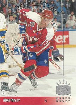#173 Mike Ridley - Washington Capitals - 1993-94 Upper Deck - SP Hockey