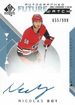 #173 Nicolas Roy - Carolina Hurricanes - 2018-19 SP Authentic Hockey