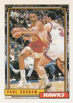 #173 Paul Graham - Atlanta Hawks - 1992-93 Topps Basketball